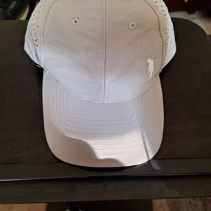 2 Hats (1) Light Gray Golf Hat (1) White Golf Hat